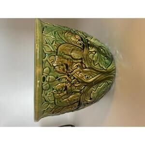 Weller Clinton 1900s Green Glazed Jardiniere Planter